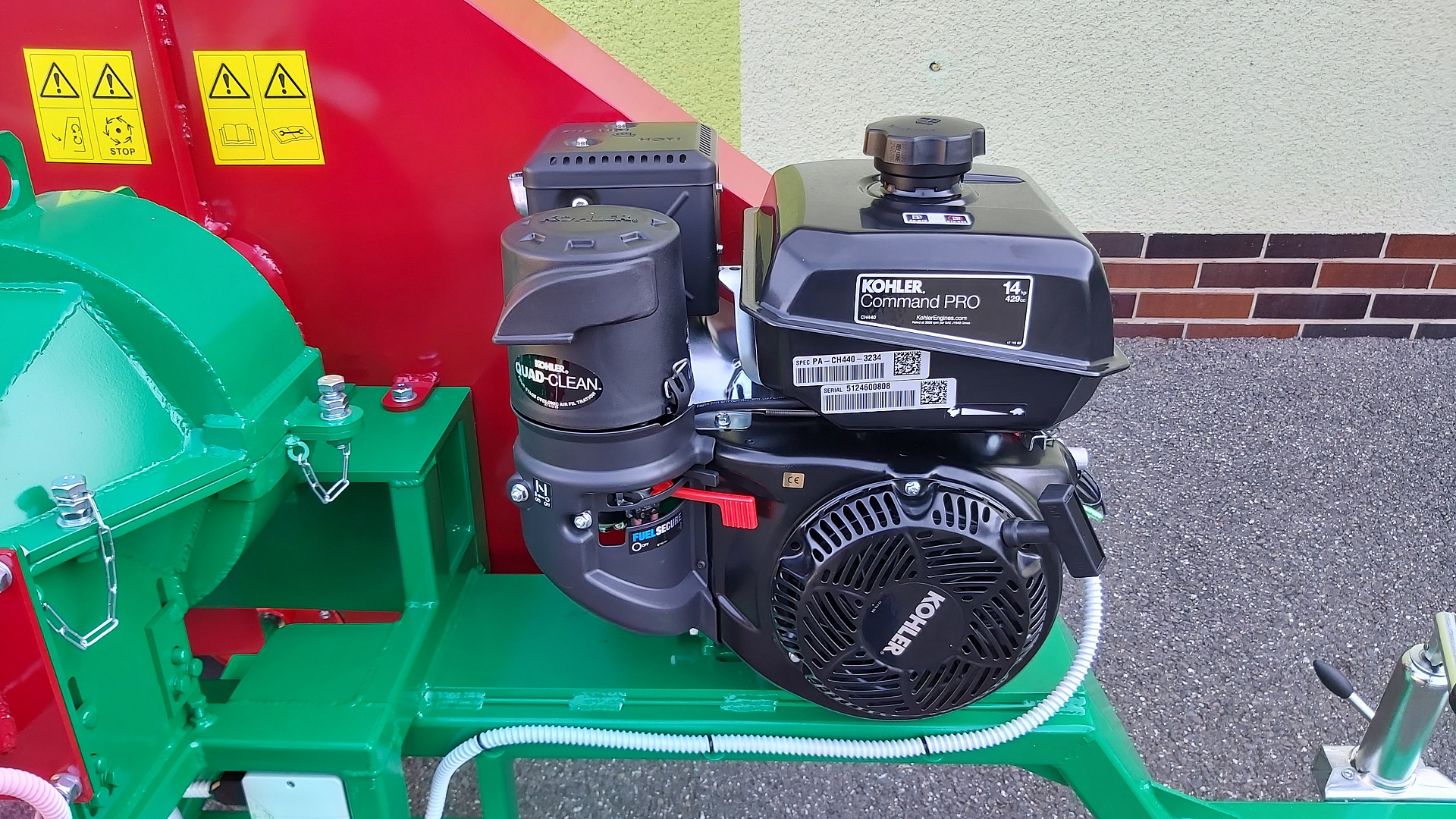 Wood chippers PIRANA 14HP WHEELS 410X100 ST/SPA/02